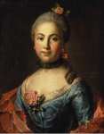 Argunov Ivan Petrovich Portrait of a Woman in a Blue Dress - Hermitage